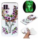 For Huawei P40 Lite Luminous TPU Mobile Phone Protective Case(Flower Deer) - 1