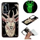 For Huawei P40 Plus Luminous TPU Mobile Phone Protective Case(Deer Head) - 1