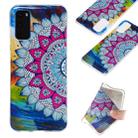 For Galaxy S20 Luminous TPU Mobile Phone Protective Case(Half-flower) - 1