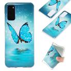 For Galaxy S20 Luminous TPU Mobile Phone Protective Case(Butterfly) - 1