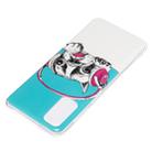 For Galaxy S20 Luminous TPU Mobile Phone Protective Case(Headset Dog) - 4