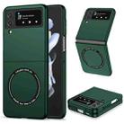 For Samsung Galaxy Z Flip4 Magsafe Magnetic Folding PC Phone Case(Green) - 1