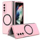 For Samsung Galaxy Z Fold3 5G Magsafe Magnetic Folding PC Phone Case(Pink) - 1