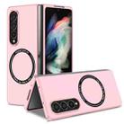 For Samsung Galaxy Z Fold4 Magsafe Magnetic Folding PC Phone Case(Pink) - 1