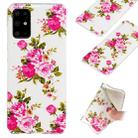 For Galaxy S20+ Luminous TPU Mobile Phone Protective Case(Rose Flower) - 1