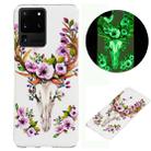 For Galaxy S20 Ultra Luminous TPU Mobile Phone Protective Case(Flower Deer) - 1