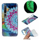 For Xiaomi Mi 10 Luminous TPU Mobile Phone Protective Case(Half-flower) - 1