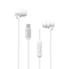 WEKOME YB02 SHQ Series In-Ear Sleep Wired Earphone, Plug Type:Type-C(White) - 1
