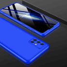 For Galaxy A71 GKK Three Stage Splicing Full Coverage PC Case(Blue) - 1
