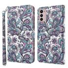 For Motorola Moto G42 3D Painting Pattern TPU + PU Leather Phone Case(Swirl Pattern) - 1