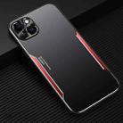 For iPhone 14 Plus Blade Series TPU + Titanium Alloy Phone Case(Black Red) - 1