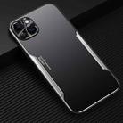 For iPhone 14 Plus Blade Series TPU + Titanium Alloy Phone Case(Black Silver) - 1