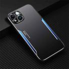 For iPhone 14 Blade Series TPU + Titanium Alloy Phone Case(Black Blue) - 1