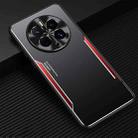 For Huawei Mate 50 Pro Blade Series TPU + Titanium Alloy Phone Case(Black Red) - 1
