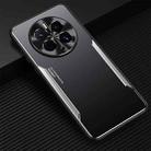 For Huawei Mate 50 Pro Blade Series TPU + Titanium Alloy Phone Case(Black Silver) - 1