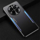 For Huawei Mate 50 Blade Series TPU + Titanium Alloy Phone Case(Black Blue) - 1