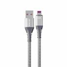 WEKOME WDC-169I Raython Series 6A USB to 8 Pin Fast Charge Data Cable Length: 1m(Silver) - 1