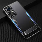 For Xiaomi Redmi K50 Ultra / 12T / 12T Pro Blade Series TPU + Titanium Alloy with Holder Phone Case(Black Blue) - 1