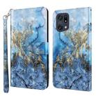 For OPPO Find X5 Pro 3D Painting Pattern TPU + PU Leather Phone Case(Milky Way) - 1