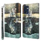 For OPPO Reno7 5G/Find X5 Lite 3D Painting Pattern TPU + PU Leather Phone Case(Cat Tiger) - 1