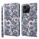 For Xiaomi Redmi 10A 3D Painting Pattern TPU + PU Leather Phone Case(Swirl Pattern) - 1