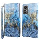 For Xiaomi 12 Lite 4G/5G 3D Painting Pattern TPU + PU Leather Phone Case(Milky Way) - 1