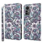 For Xiaomi 12 Lite 4G/5G 3D Painting Pattern TPU + PU Leather Phone Case(Swirl Pattern) - 1