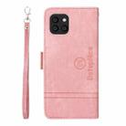 For Samsung Galaxy A03 164mm BETOPNICE Dual-side Buckle Leather Phone Case(Pink) - 3