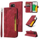 For Samsung Galaxy A03 164mm BETOPNICE Dual-side Buckle Leather Phone Case(Red) - 1