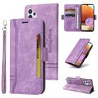 For Samsung Galaxy A32 4G EU Version BETOPNICE Dual-side Buckle Leather Phone Case(Purple) - 1