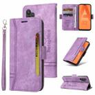 For Samsung Galaxy A32 5G BETOPNICE Dual-side Buckle Leather Phone Case(Purple) - 1