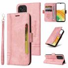 For Samsung Galaxy A33 5G BETOPNICE Dual-side Buckle Leather Phone Case(Pink) - 1