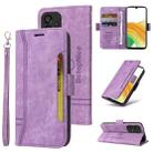For Samsung Galaxy A33 5G BETOPNICE Dual-side Buckle Leather Phone Case(Purple) - 1