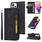 For Samsung Galaxy A73 5G BETOPNICE Dual-side Buckle Leather Phone Case(Black) - 1