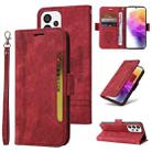 For Samsung Galaxy A73 5G BETOPNICE Dual-side Buckle Leather Phone Case(Red) - 1