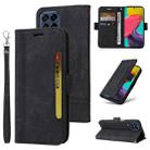 For Samsung Galaxy M53 5G BETOPNICE Dual-side Buckle Leather Phone Case(Black) - 1