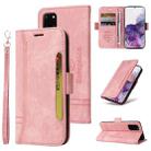 For Samsung Galaxy S20+ BETOPNICE Dual-side Buckle Leather Phone Case(Pink) - 1
