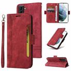 For Samsung Galaxy S21+ 5G BETOPNICE Dual-side Buckle Leather Phone Case(Red) - 1