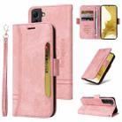 For Samsung Galaxy S22 5G BETOPNICE Dual-side Buckle Leather Phone Case(Pink) - 1