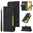 For Samsung Galaxy S22 5G BETOPNICE Dual-side Buckle Leather Phone Case(Black) - 1
