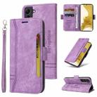 For Samsung Galaxy S22 5G BETOPNICE Dual-side Buckle Leather Phone Case(Purple) - 1