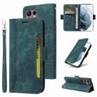 For Samsung Galaxy S22 Ultra 5G BETOPNICE Dual-side Buckle Leather Phone Case(Green) - 1