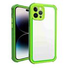 For iPhone 14 Pro Max Acrylic + TPU Shockproof Phone Case(Grass Green) - 1