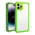 For iPhone 14 Pro Acrylic + TPU Shockproof Phone Case(Grass Green) - 1