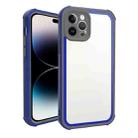 For iPhone 14 Pro Acrylic + TPU Shockproof Phone Case(Sapphire Blue + Dark Grey) - 1