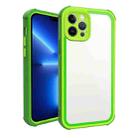 For iPhone 13 Pro Acrylic + TPU Shockproof Phone Case(Grass Green) - 1