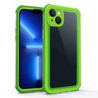 For iPhone 13 Acrylic + TPU Shockproof Phone Case(Grass Green) - 1