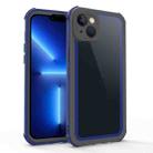 For iPhone 13 Acrylic + TPU Shockproof Phone Case(Sapphire Blue + Dark Grey) - 1