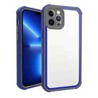 For iPhone 12 Pro Max Acrylic + TPU Shockproof Phone Case(Sapphire Blue + Dark Grey) - 1