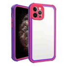For iPhone 11 Pro Acrylic + TPU Shockproof Phone Case(Blue Purple + Rose Red) - 1